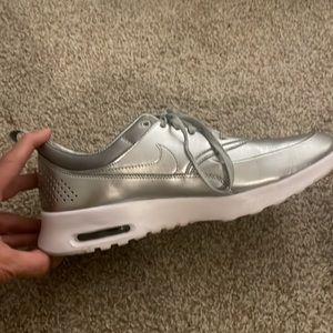 Adidas Women Metallic Silver Sneakers SZ 9